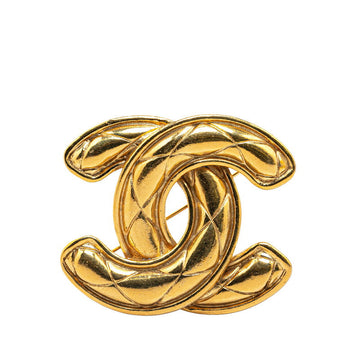 Top Quality Chanel   Coco Mark Brooch Gold Plated