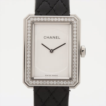 Top Quality Chanel boyfriend H6955 SS x leather QZ silver sign plate