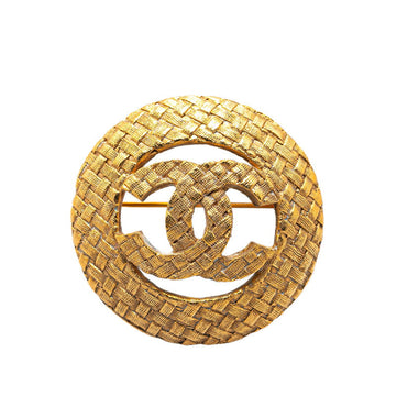 Top Quality Chanel   Coco Mark Brooch Gold Plated