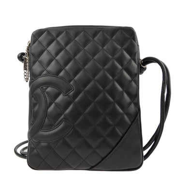 Top Quality Chanel Black Calfskin Cambon Ligne Shoulder Bag
