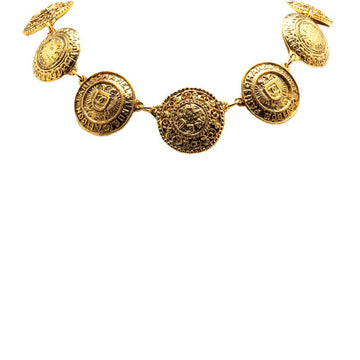Top Quality Chanel Cambon Coco Mark Necklace Gold