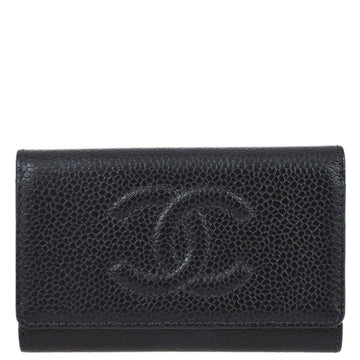 Top Quality Chanel Black Caviar Card Case Small New