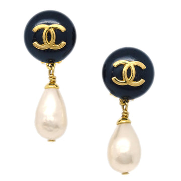 Top Quality Chanel Dangle Earrings Clip-On Gold 96P