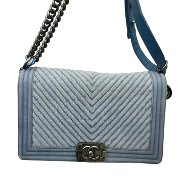 Boy crossbody bag Top Quality Chanel Blue in Denim - Jeans B24-58 B24-85