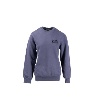 Top quality Dior Size S CD Embossed Sweatshirt Cotton Purple Grey