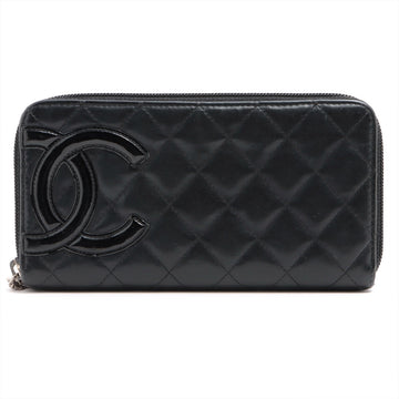 Top Quality Chanel Combon Line in Round  Wallet Black Silver  13th Series Seal Coloring