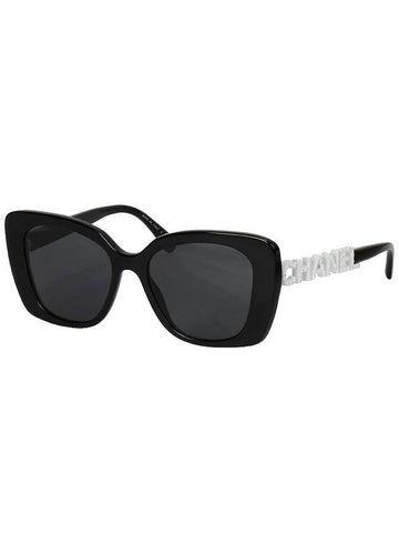 Eyewear Logo Square Sunglasses Black Chanel