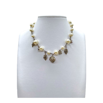 Top Quality Chanel   Pearl Charm Choker Necklace