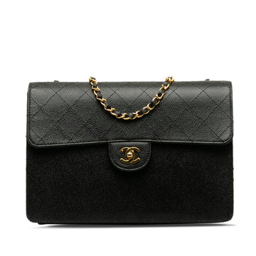 Top Quality Chanel Decamatrasse ingle Flap Gold  Chain Shoulder Bag Black   CHANEL