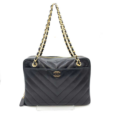 Top Quality Chanel Lambskin V-Stitch Chain Shoulder Bag