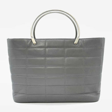 Top Quality Chanel Chocolate Bar Handbag Gray Leather