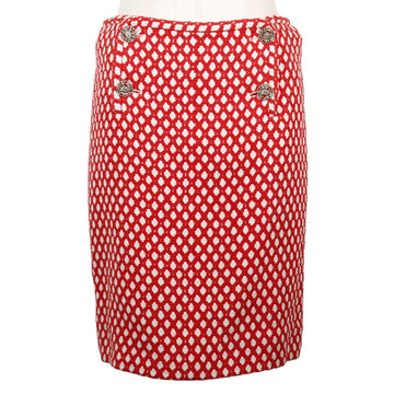 Top Quality Chanel Skirt Rayon Bamboo Cotton Red