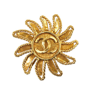 Top Quality Chanel   Cocomark Sun Motif Brochure Gold  Ladies CHANEL