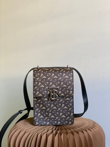 B-Berry - Luxe Carry  Monogram Print Robin Bag For Women, Women’s Bags 7.5in/19Luxe Carry