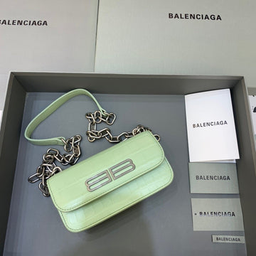 BLN-Ciaga Gossip Small On Chain Shoulder Bag Light Green, For Women,  Bags 7.4in/19Luxe Carry