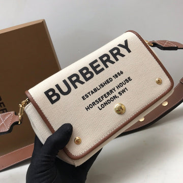 B-Berry - Luxe Carry  Horseferry Print Cotton Canvas Small Crossbody Bag For Women, Bags 7.1in/18Luxe Carry 80518441