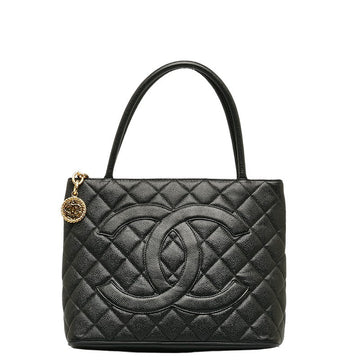Top Quality Chanel   Cocomark Tooth Bag houlder Bag Black Caviar S  CHANEL