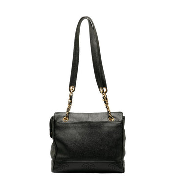 Top Quality Chanel   Triple Coca-Cola Chain  Bag Black Caviar  Lady Chanel