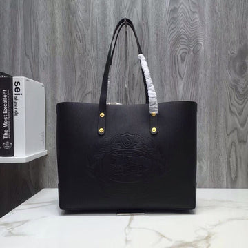 B-Berry - Luxe Carry  Small Embossed Crest Tote Black For Women, Bags 13.8in/35Luxe Carry