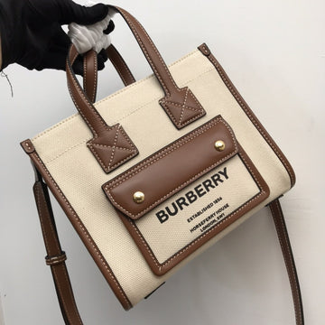 B-Berry - Luxe Carry  Mini Two-tone Canvas And Freya Tote For Women, Bags 9.1in/23Luxe Carry 80441431