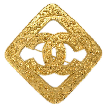 Top Quality Chanel Rhombus Brooch Pin Corsage Gold 94A