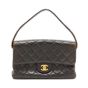 Top Quality Chanel   Double Flap Shoulder Bag in Lambskin Black