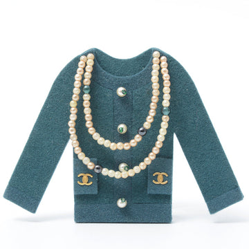 Top Quality Chanel Velour Fake Pearl Jacket Motif Brooch