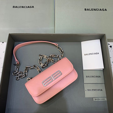 BLN-Ciaga Gossip Small On Chain Shoulder Bag Light Pink, For Women,  Bags 7.4in/19Luxe Carry