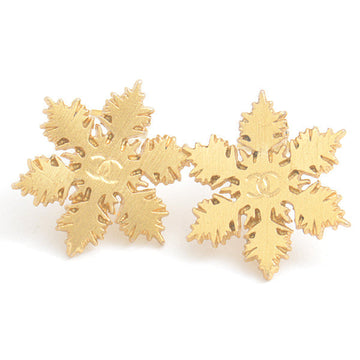 Top Quality Chanel Snowflake Earrings Gold 01A