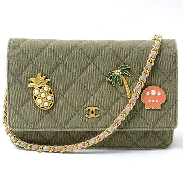 Top Quality Chanel Canvas Cruise Line Cuba Chain Shoulder Bag