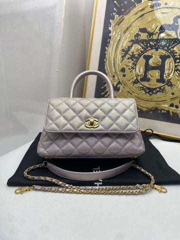 Top Quality Chanel coco handle small 23cm purple 110265
