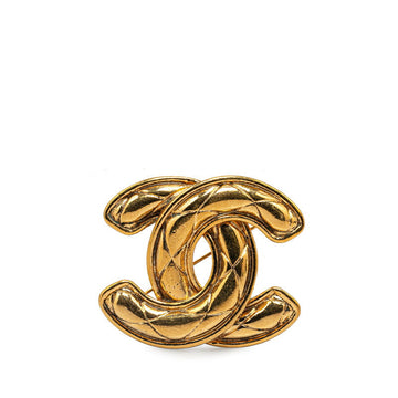 Top Quality Chanel   Coco Mark Brooch Gold Plated