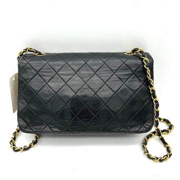 Top Quality Chanel Quilted Flap Black Crossbody Bag in Lambskin ch88241dr
