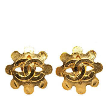 Top Quality Chanel   Coco Mark Earrings Gold Plated