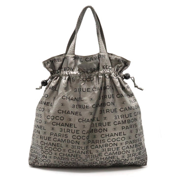 Top Quality Chanel Top Quality Chanel Unlimited Logo Coca-Cola   s Bag Handle Nylon Silver Black Black