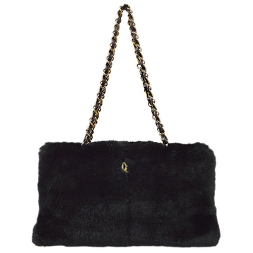 Top Quality Chanel 2000-2001 Black Fur Tote Handbag