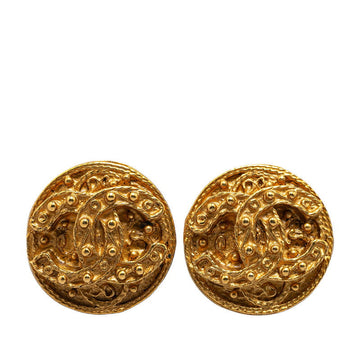 Top Quality Chanel   Coco Mark Earrings Gold Plated