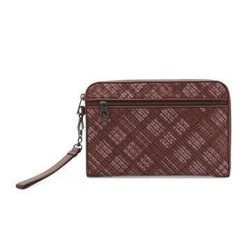 B V  - Intrecciato Polka Dot Document Case Wristlet