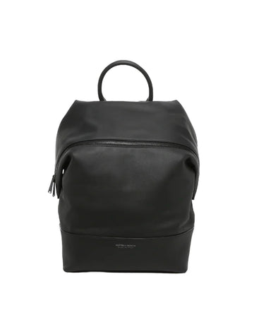 B V  - Leather Black Backpack