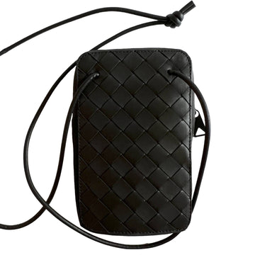 B V  - Intrecciato Black Shoulder Bag