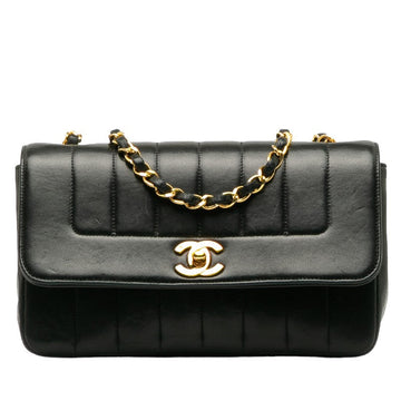 Top Quality Chanel Top Quality Chanel Mademoiselle Shoulder Bag Ram Skin Black