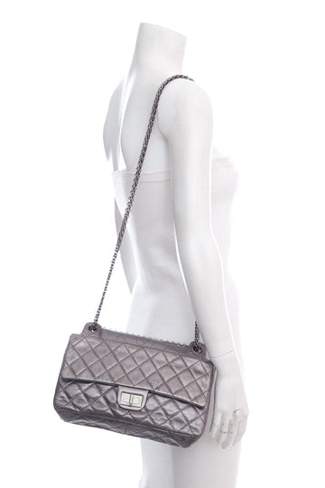 Top Quality Chanel 2008 Silver Reissue Accordian Handbag
