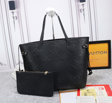 LU VI NeTLM -full MM -  Tote Bag Monogram Empreinte Black For Women, Handbags, Shoulder Bags 12.2in/31Luxe Carry LV M45685