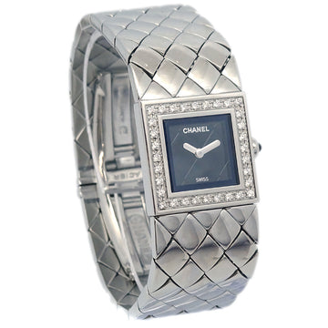 Top Quality Chanel 1993 Matelasse Watch SS Diamond