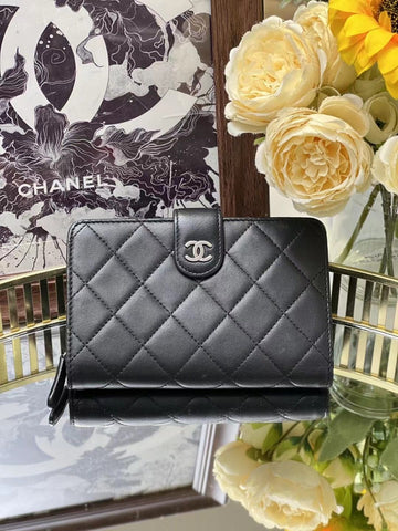 Top Quality Chanel Wallet 15x10cm Black 4193