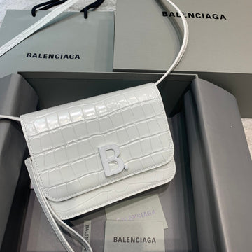 BLN-Ciaga Bolso Bandolera B In White, For Women,  Bags 7in/18Luxe Carry