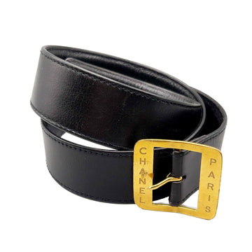 Top Quality Chanel - 03P Stamped  PARIS Leather - Black - 32 - Belt