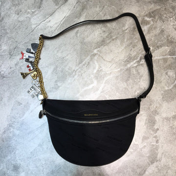 BLN-Ciaga Souvenir XS Belt Bag In Black, For Women,  Bags 9.5in/24Luxe Carry