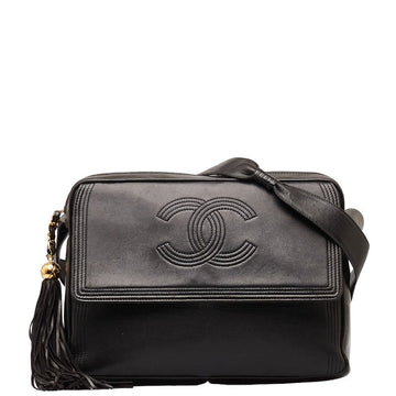 Top Quality Chanel Coco Fringe One-Shoulder Bag Black Leather  Chanel