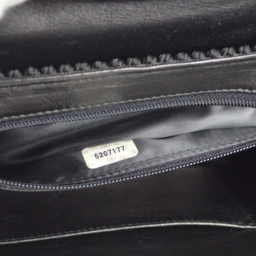Top Quality Chanel Black Canvas Braid Handbag